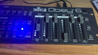 Tutorial for staff How to use the STAGE LIGHTS Chauvet Obey 6 controller at Onslow [upl. by Regni]