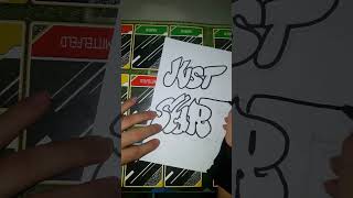 Crafting Graffiti Letters A Guide to Sketching on Paper graffiti graffitisketchletteringstyles [upl. by Hsenid]