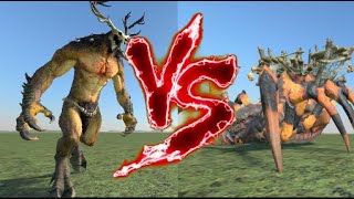 Incarnate Elemental of Beasts VS Arachnarok Spider Total War Warhammer 3 [upl. by Kaleena967]