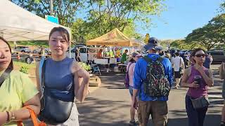 KCC Farmers Market at Kapiolani Community College in Honolulu Oahu Hawaii [upl. by Margot]