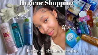 Come Hygiene shopping with me  Haul  Skincare routine  Self care amp Hair care products [upl. by Latton]