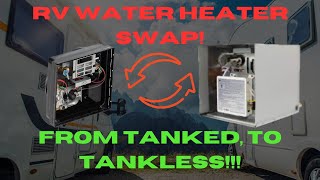 RV tankless water heater swap Complete install video [upl. by Daggett]