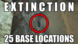 ARK Extinction  25 Base locations Rat holes hidden spots alpha locations and more [upl. by Naujud728]