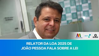 Relator da LOA 2025 fala sobre a Lei [upl. by Erialcyram]