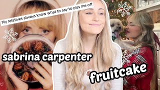 Sabrina Carpenters EP fruitcake Is Iconic its officially Christmas Reaction [upl. by Angid]