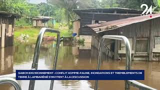 GABON ENVIRONNEMENT CONFLIT HOMME FAUNE INONDATIONS ET TREMBLEMENTS DE TERRE À LAMBARÉNÉ SINV [upl. by Virginia861]