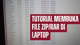 Cara Mudah Membuka File ZIPRAR di Laptop [upl. by Felicie]