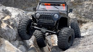 110 Scale RC Car Gmade GS02F SPIDER Jeep Rock Crawling [upl. by Odel]