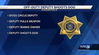 Offduty sheriffs deputy shoots aggressive dog [upl. by Roath]