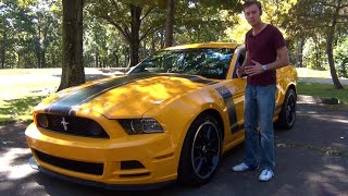 Review 2013 Ford Mustang Boss 302  Pure Raw V8 Emotion [upl. by Adnoyek]