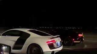 Hendrick Motorsports Camaro SS vs Audi R8 42L V8 [upl. by Bradstreet]