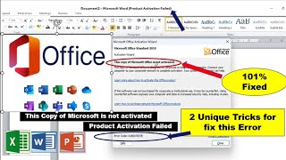 How To Fix This Copy Of Microsoft Office Is Not Activated  Product Activation Failed [upl. by Ralaigh]