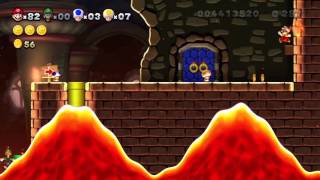 New Super Mario Bros U coop walkthrough with commentary Part 20 [upl. by Hodges]