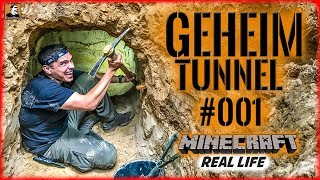 Survival Mattin baut GEHEIMTUNNEL 001  MINECRAFT Real Life  BUSHCRAFT CAMP SHELTER ÜBERNACHTUNG [upl. by Eentrok829]