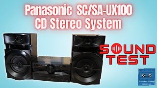 Panasonic SCUX100SAUX100 Hifi System Sound Test [upl. by Cornwell396]