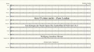 Arie O zittre nicht  Zum Leiden  Königin der Nacht  Op Zauberflüte KV620 OV W A Mozart [upl. by Ysnil]