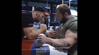 Hes Stronger Than Andrey Smaev ☠️ gym gymedit gymmotivation armwrestling [upl. by Anirda144]