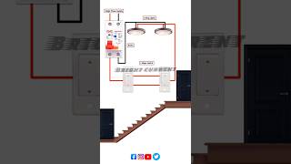 how to connect 2 way switch  2 way switch shorts youtubeshorts electrical [upl. by Aianat]