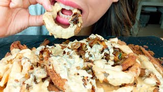 ASMR CHEESY ANIMAL STYLE FRIES  ONION RINGS like INNOUT No Talking 먹방 suellASMR [upl. by Catharine]