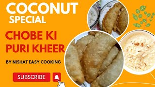 Coconut PURI With Laziza Kheerchobe ki puri Hyderabadi recipe Urdu HindiNEC [upl. by Cobbie]