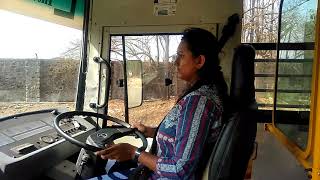 HMV BUS Lane driving training  Tanaji Walunjkar [upl. by Airotnahs]