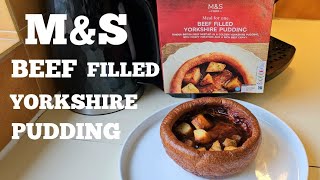 Yellow Sticker MampS BEEF FILLED YORKSHIRE PUDDING Food Review [upl. by Arden]