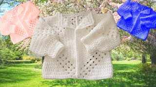 Gilet au Crochet toutes tailles Hexagone 🌺💕 [upl. by Krissie103]