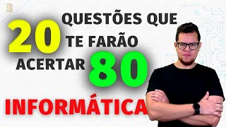 20 QUESTÕES DE INFORMÁTICA PARA CONCURSOS MAIS PRODUTIVAS PARA ESTUDO [upl. by Xino]