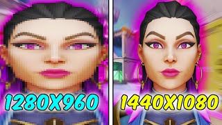 1280x960 vs 1440x1080 in VALORANT  Which Resolution is Best [upl. by Droffats429]