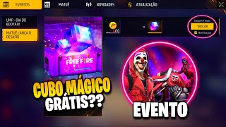 FINALMENTE CUBO MÃGICO DE GRAÃ‡A EVENTO TOP CRIMINAL E CALENDÃRIO SEMANAL  NOVIDADES FREE FIRE [upl. by Ahsimed]