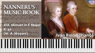 Nannerls Music Book XIX Minuet in F Major KV 32 │ Piano Tutorial [upl. by Rockey590]