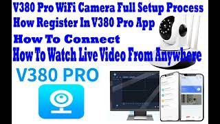 V380 pro wifi Camera software installation amp Setup amp remote viewing on Laptop or PC [upl. by Brandtr617]