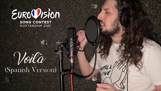 Barbara Pravi  Voilà Spanish Version  Eurovision 2021 France  Cifre [upl. by Ettessil]