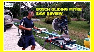 BOSCH GCM12SD Glide Miter Saw Adjustment  Setup [upl. by Nerte]