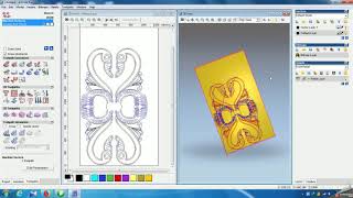 ARTCAM 2D BED DESIGN TOOLPATH MAKING TUTORIAL [upl. by Fahland]