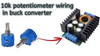 Multiturn Potentiometer Connection In 300 Watt 10 Amp Step Down Buck Converter [upl. by Teilo]