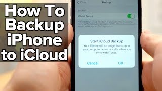 How to backup your iPhone to Apples iCloud [upl. by Yclek558]