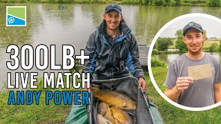 300lb LIVE Match with Andy Power 🥇  Viaduct Fishery [upl. by Hplodur]