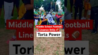 Best Middle School Football Lineman Drills with Torta Power amp OG Ducks oline dline youthfootball [upl. by Acirfa]