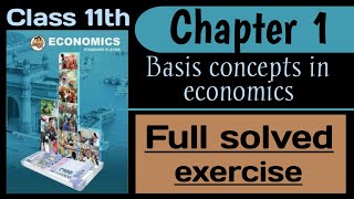 11th Economics chapter 1  Basic concepts in economics  Q5 in part 2 video link in description [upl. by Melleta]