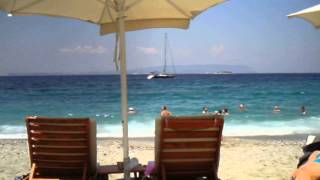 Kastani beach Skopelos  Brahos beach bar [upl. by Hennebery104]