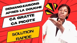 Démangeaisons après la douche solution rapide comment traiter la dartre filaires boutons teigne… [upl. by Ahsimek305]