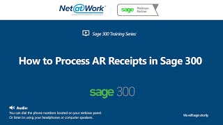 Sage 300 Credit Card Processing Tips How to Process AR Receipts in Sage 300 [upl. by Gabbert]