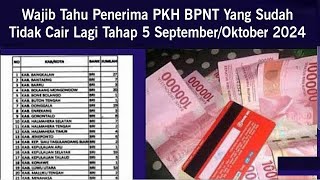 RESMI DI UMUMKAN HARI INI KPM PKH BPNT YANG RESMI DIHAPUSCORET TIDAK CAIR BANSOS OKTOBER 2024 [upl. by Atsugua41]