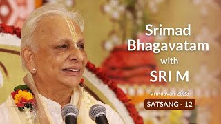 Srimad Bhagavatam  Satsang 12  Sri M  English  Vrindavan 2023 [upl. by Elinnet462]