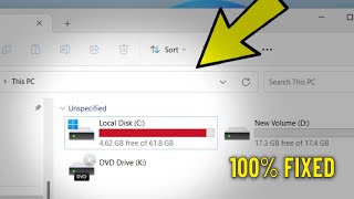 Fix C Drive Full amp Showing Red Bar Issue in Windows 11  10 87  How To Clean Local Disk c ✅ [upl. by Thomajan]