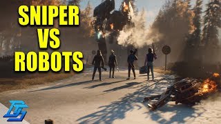 TESTING THE SEMI AUTO SNIPER AGAINST ROBOTS  Generation Zero Gameplay Part 2 Beta [upl. by Derfniw]