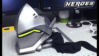 Genji Helmet Tutorial  Eva Foam  Overwatch [upl. by Aynor]