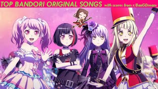 December 2018 Top Bandori Original Songs with scores from rBanGDream [upl. by Hak]