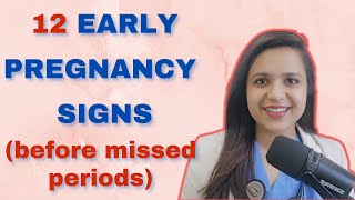 12 Early signs of pregnancy before missed period [upl. by Nee]